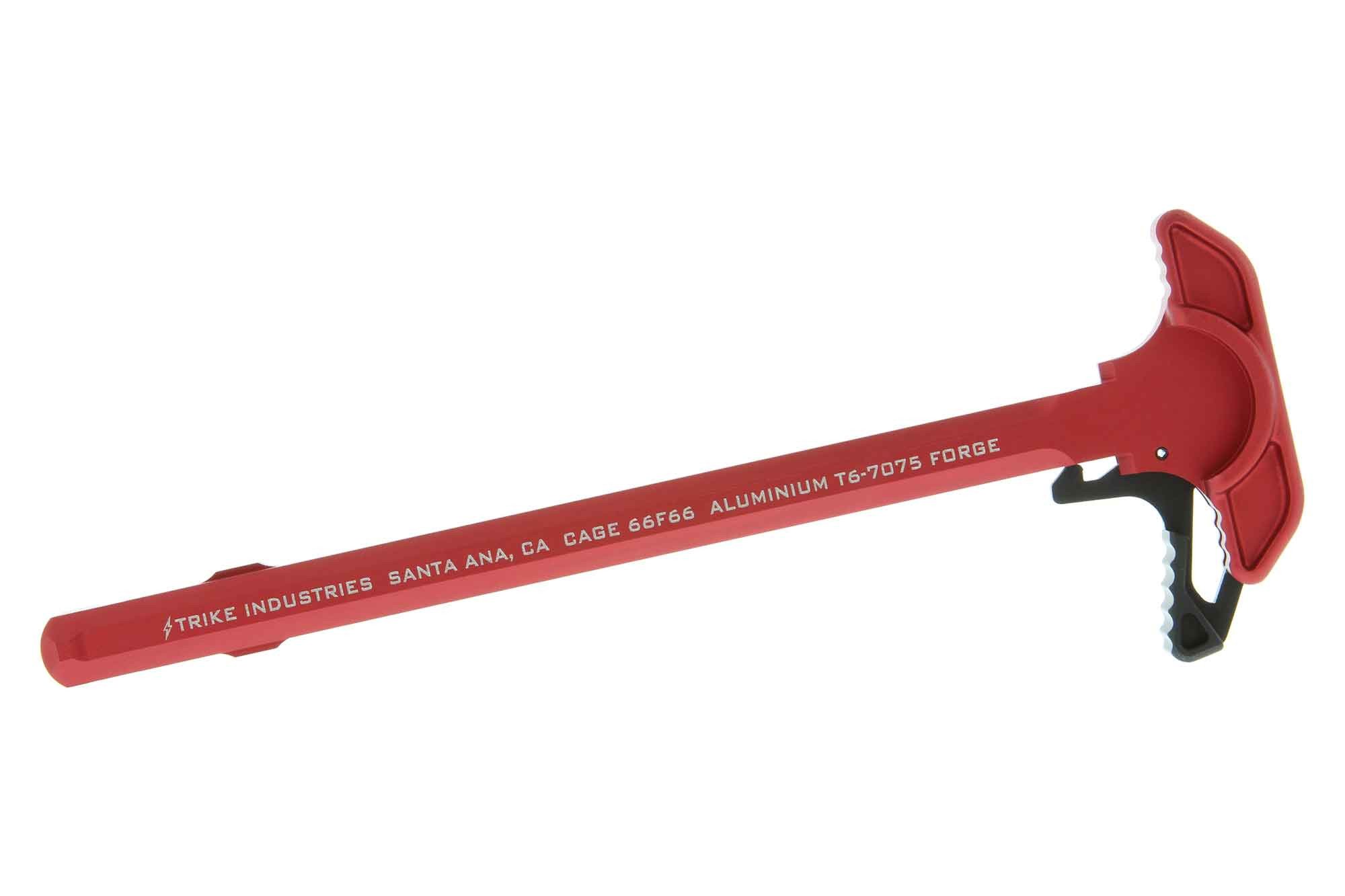 Strike Industries Extended Latch Charging Handle - Red