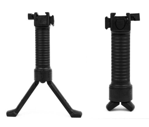 NBS Bipod Grip - Combination Vertical Grip and Bipod - Black - AR15 Discounts