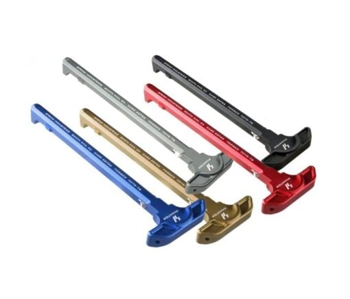 Strike Industries Phantom Latchless Charging Handle - (Black, FDE, Red, Blue) - Red
