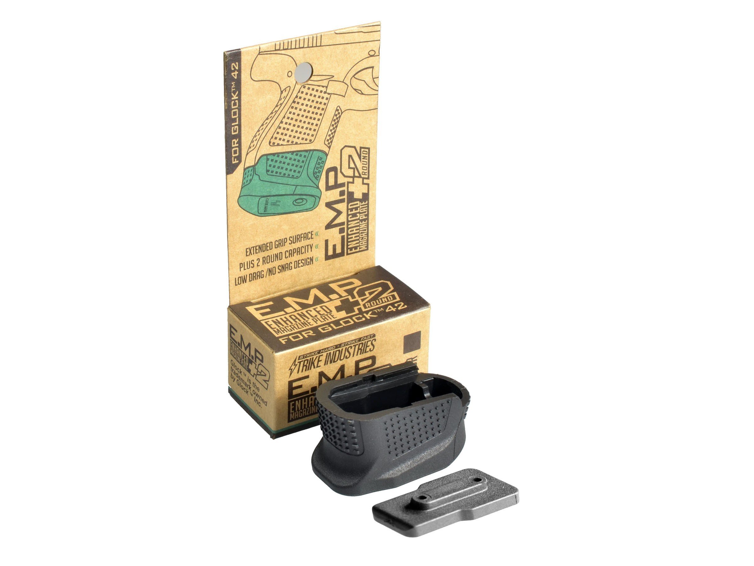 Strike Industries Enhanced Magazine Plate for Glock G42 - Black