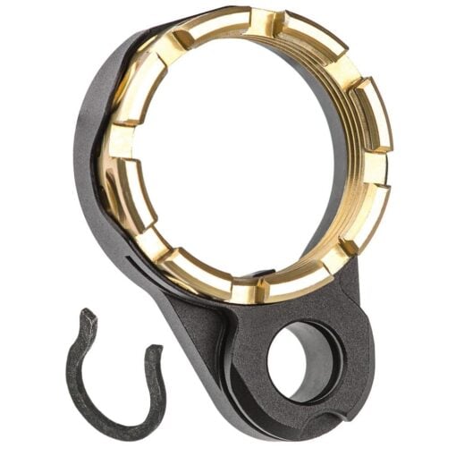AR15 Discounts Fortis LE Lightweight Enhanced AR-15 End Plate System - K2 - Castle Nut - Gold - $54.10 at AR15 Discounts