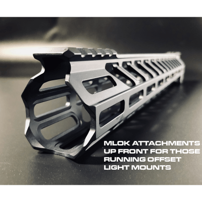 Fortis Switch AR-15 MOD 2 Rail System M-LOK Handguard - Black