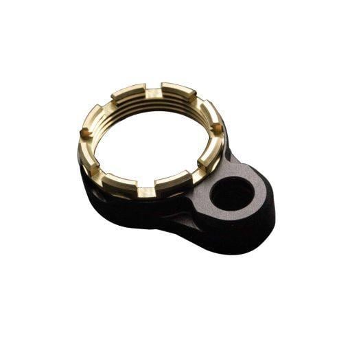 AR15 Discounts Fortis LE Lightweight Enhanced AR15 End Plate System - K1 - Castle Nut (Tapered) - Gold - $42.70 at AR15 Discounts