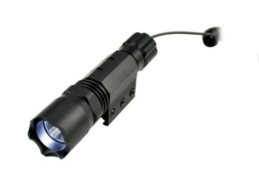 Presma 260 Lumens Tactical Flashlight w/ Remote Switch - 1913 Picatinny Rail