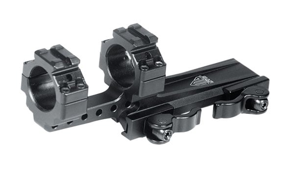 UTG Integral 1" Offset QD Ring Mount, 2 Top Slots, 100mmBase
