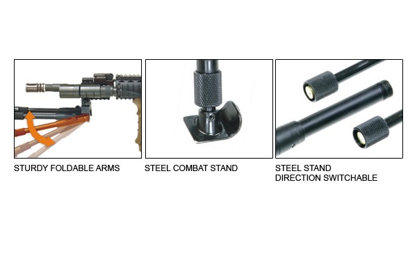 UTG UTG Shooter's SWAT Bipod, Steel Feet, Height 5.8"-6.8"