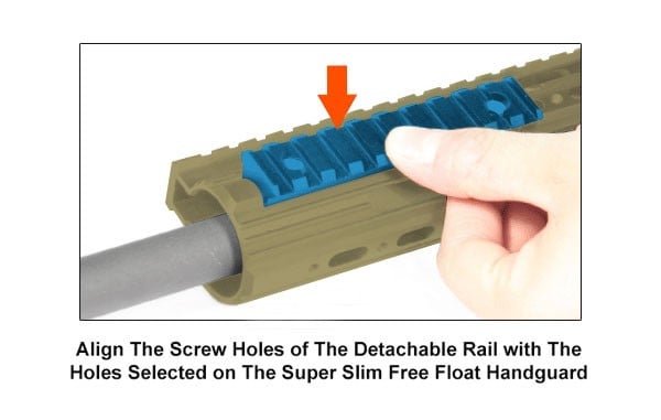 Leapers UTG PRO Super Slim Free Float Rail Section