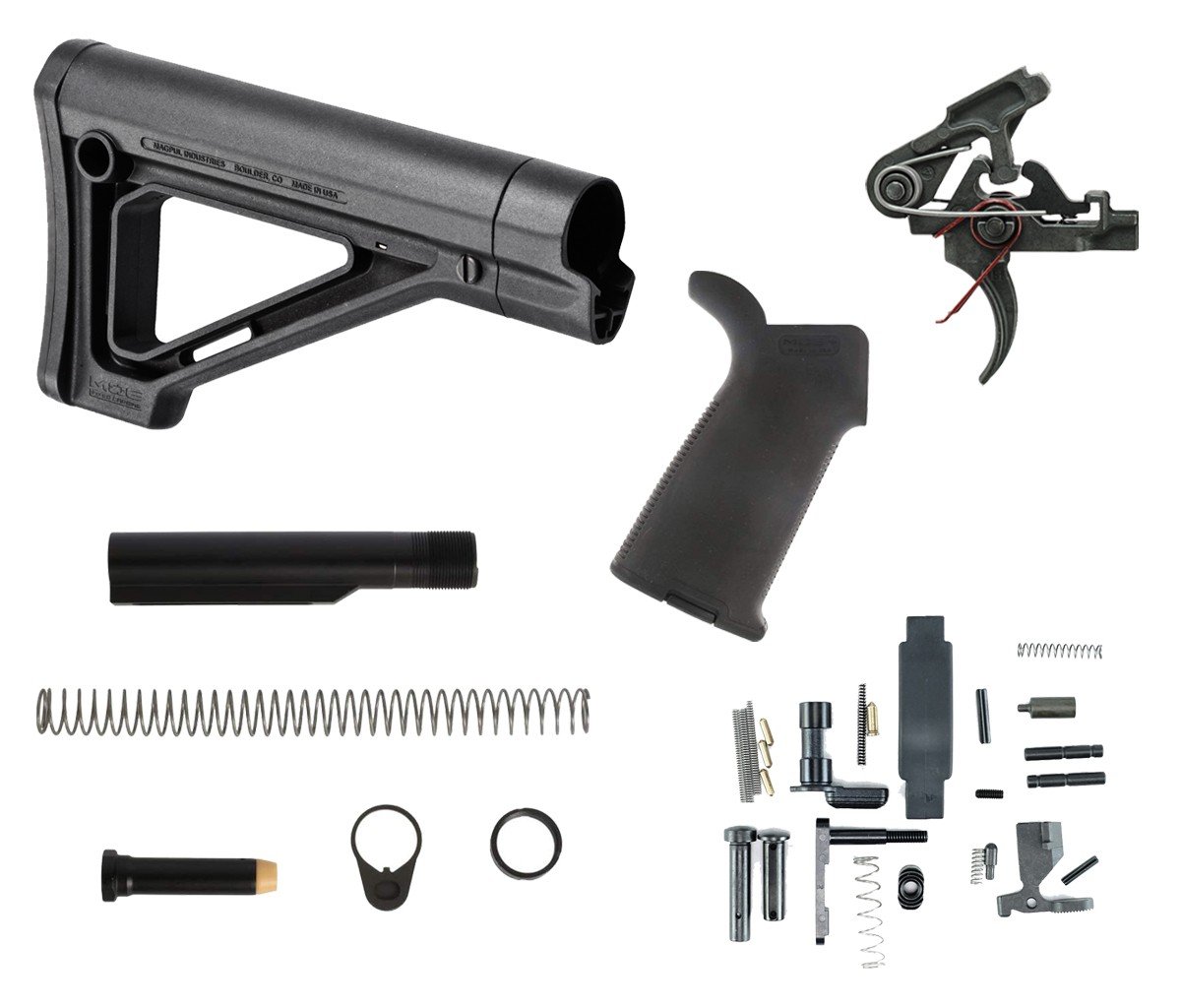 Dirty Bird Magpul MOE Fixed 2-Stage Lower Build Kit