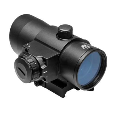 DLB140R* - NcSTAR 1x40 Red Dot Sight w/ Built in Red Laser-QR Weaver ...