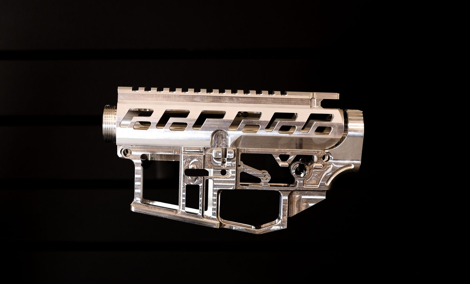 War Dog Industries Skeletonized Receiver Set – Raw - AR15Discounts