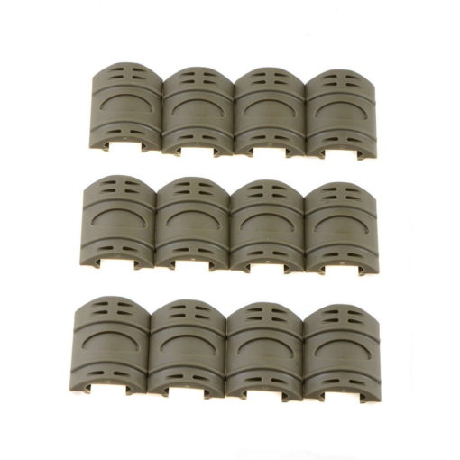 NBS Rubber Rail Covers (12 Pack) - Tan - AR15 Discounts
