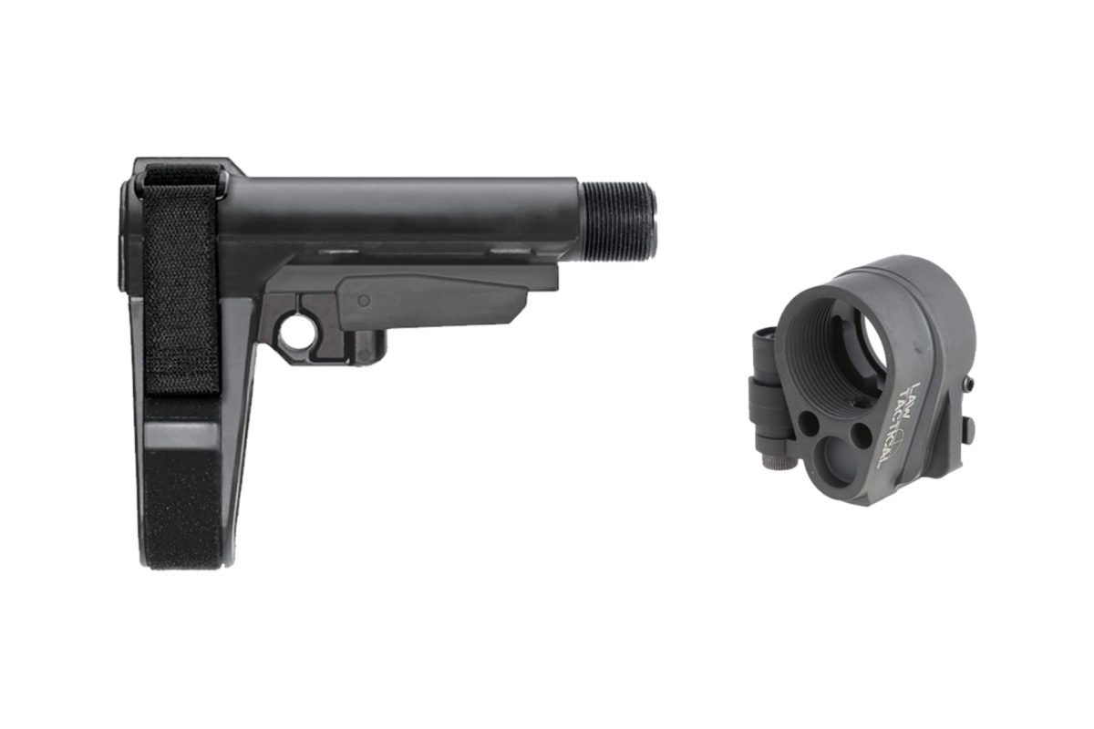  Law Tactical Folding Stock Adapter & SBA3 Pistol Brace Combo Kit
