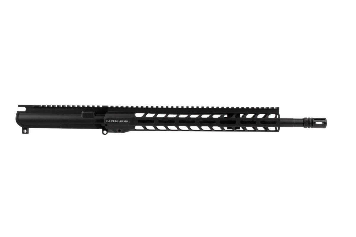 STAG15110102 Stag Arms AR15 16" Tactical Midlength LeftHanded Upper Assembly Black