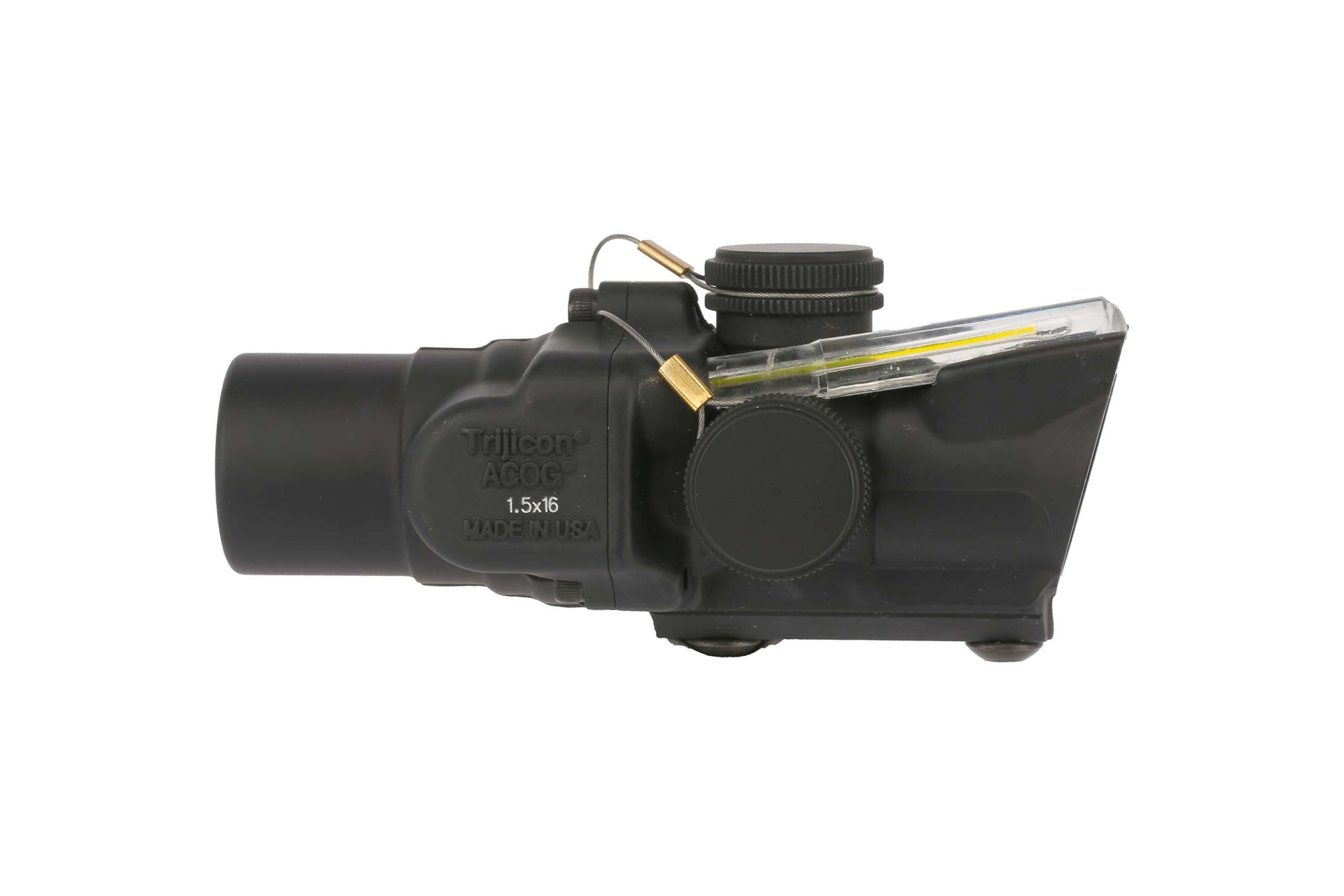Trijicon ACOG 1.5x16S Low Compact Scope - Dual Illuminated Ring & Dot - Amber