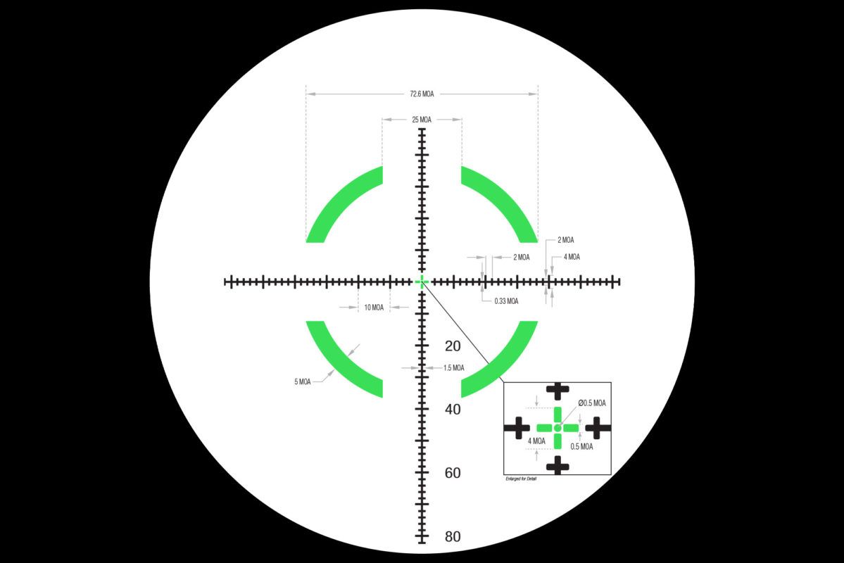 CRHX624C2900022 Trijicon Credo HX 16x24 FFP Rifle Scope Green