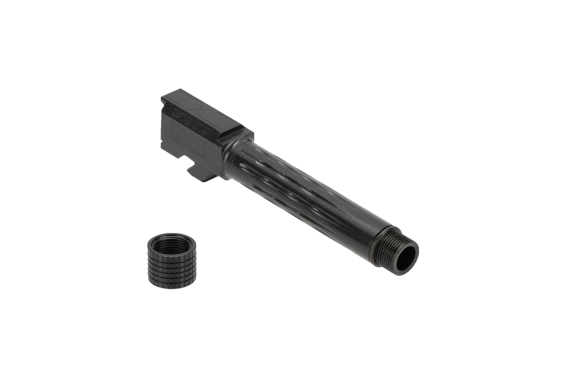 Faxon Firearms FAXON Firearms Flame Fluted for Glock 19 Match Barrel - Threaded - Nitride 1:10 Twist