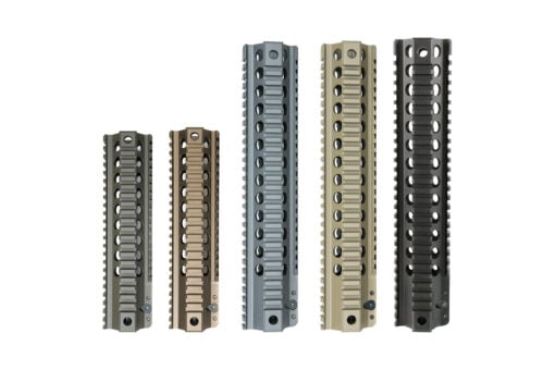 Dirty Bird AR-15 ASAL Free Float Quad Rail - 12", Midnight Bronze