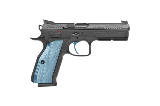 AR15 Discounts CZ-USA 75 Shadow 2 4.9" 9mm 17rd Full Size Semi-Auto Pistol - Blue Grips - $1444.00 at AR15 Discounts