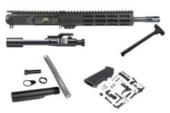 AR-15 Rifle Kit, -( NO LOWER )-Cerakote Tiffany Blue 16″ Stainless