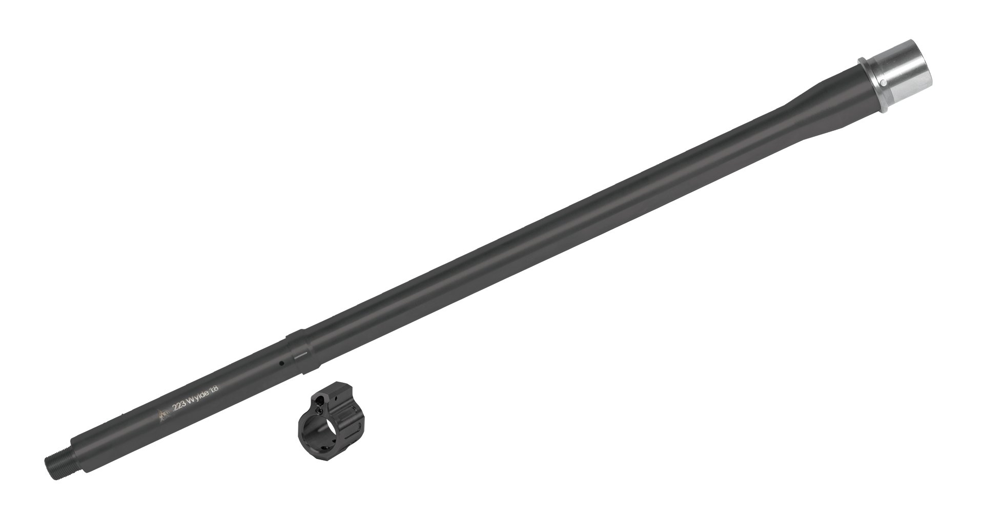 ODIN Works 18" 223 Wylde Rifle Length 3-Gun Profile Stainless Steel Barrel w/ FREE tunable GB - Black Nitride