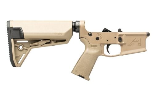 Aero Precision M4E1 Complete Lower Receiver w/ FDE MOE Grip & SL-S Carbine Stock - FDE Cerakote - 