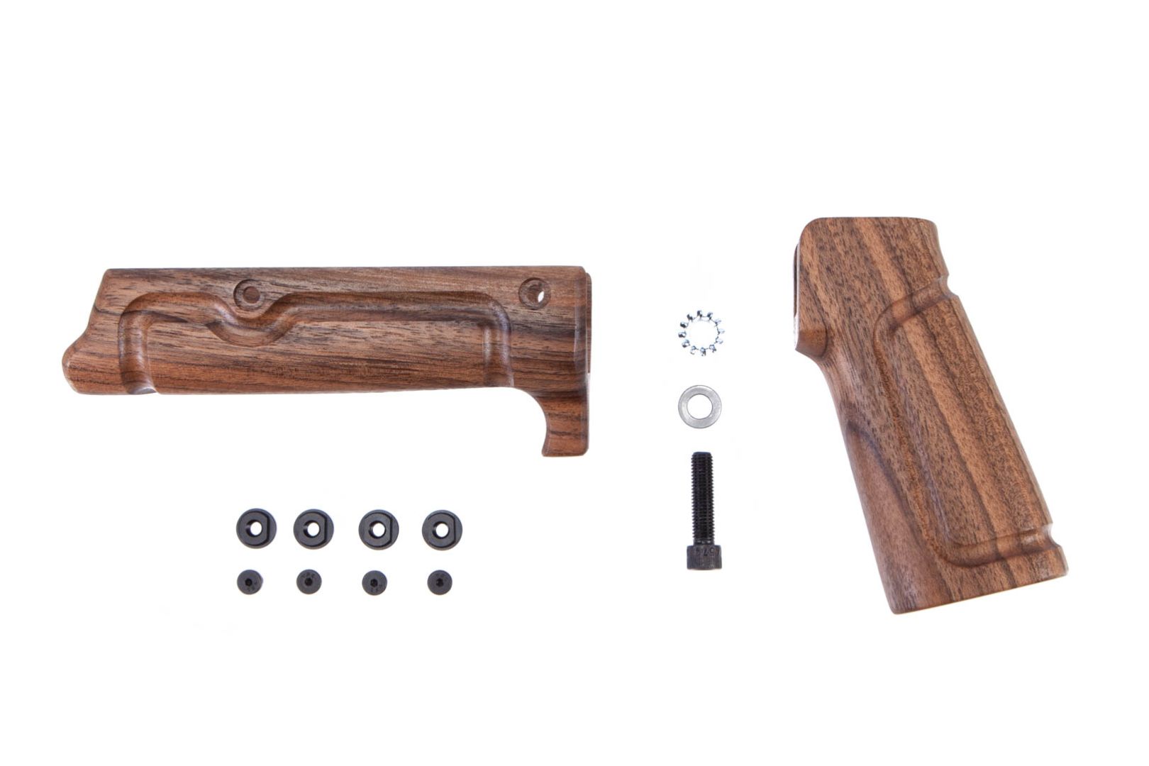 Battle Arms 2 Piece French Walnut Wood Furniture Kit for Rigidrail and Workhorse Series of Rails