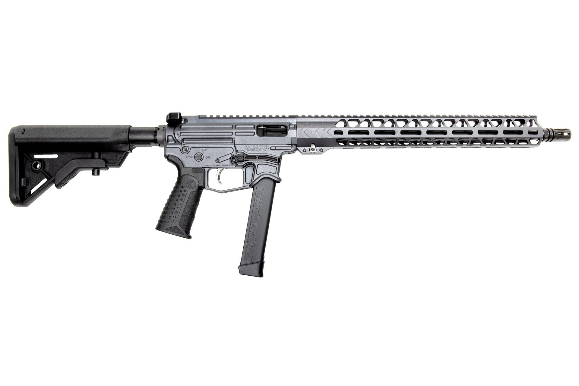 Battle Arms Xiphos 9 16" 9MM 33rd Semi-Auto Rifle - Combat Gray