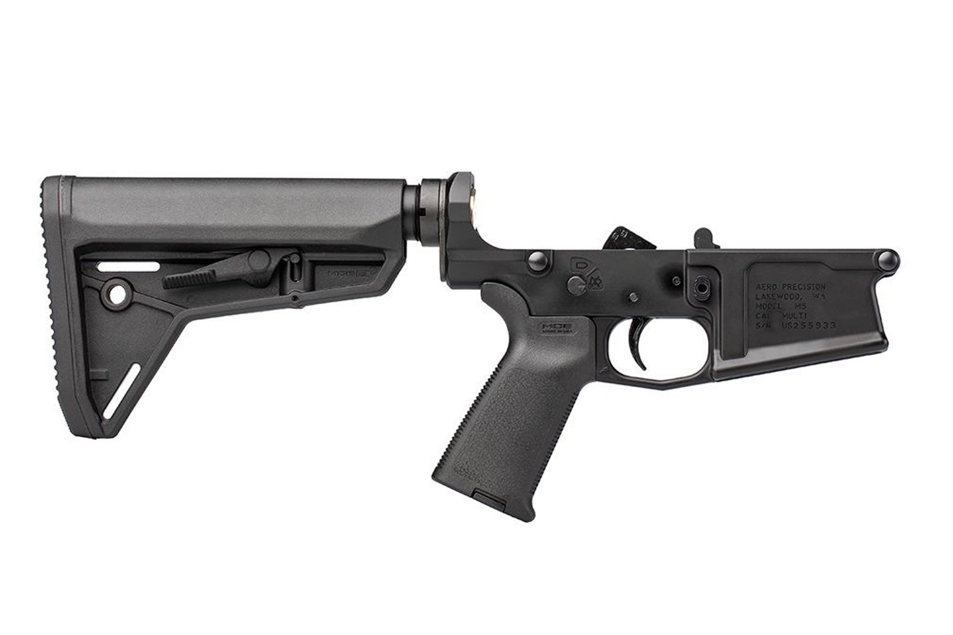 Aero Precision M5 Complete Lower Receiver w/ MOE Grip & SL Carbine Stock - Anodized Black