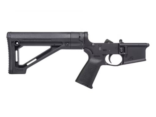 Aero Precision AR-15 Complete Lower Receiver w/ MOE Grip & Fixed Carbine Stock - Anodized Black - 