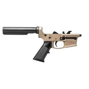 Aero Precision EPC-9 Carbine Complete Lower Receiver w/ A2 Grip No Stock - FDE/Black