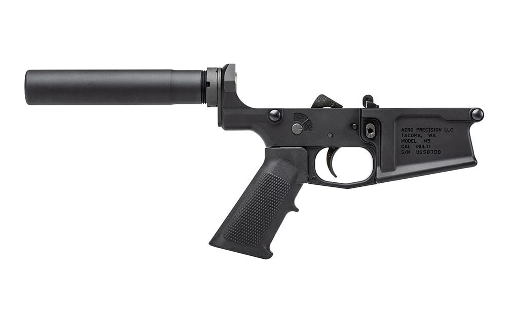 Aero Precision M5 (.308) Pistol Complete Lower Receiver w/ A2 Grip - Black