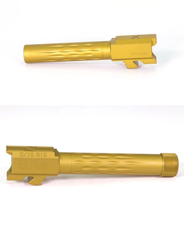  Faxon Firearms For GLOCK 19 Flame Fluted Barrel, TiN PVD AR15Discounts