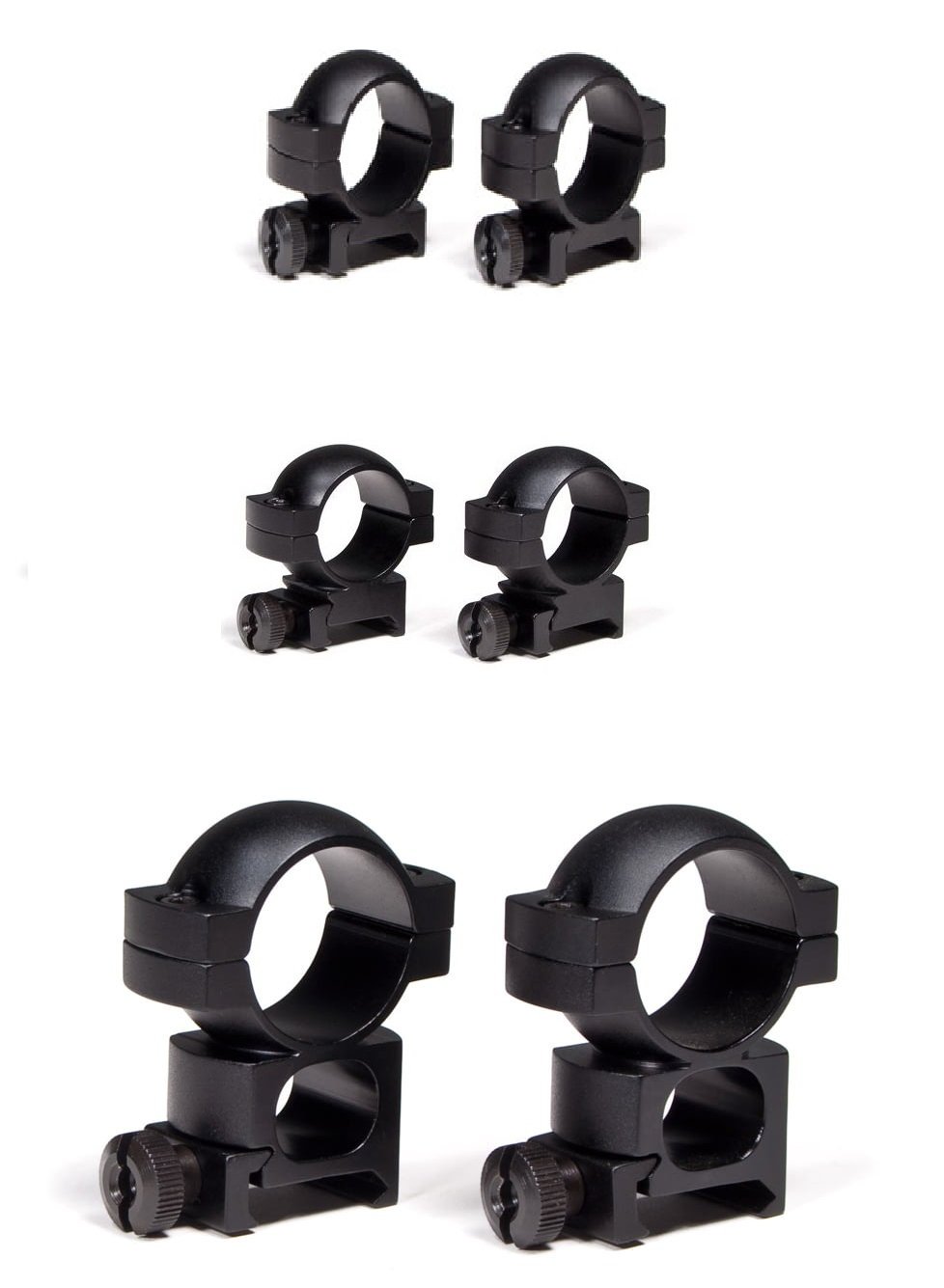 Vortex 1 Inch Rifle Scope Rings, Set of 2, Black