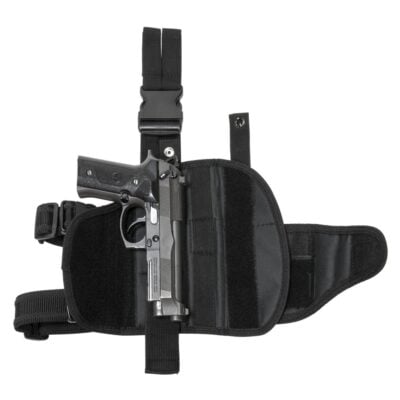 VISM Right handed Drop Leg Tactical Holster - Black