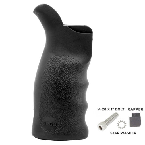 AR15 Discounts Ergo TDX-0 Tactical Deluxe Zero Angle Precision SureGrip Black 4021-BK - $39.05 at AR15 Discounts