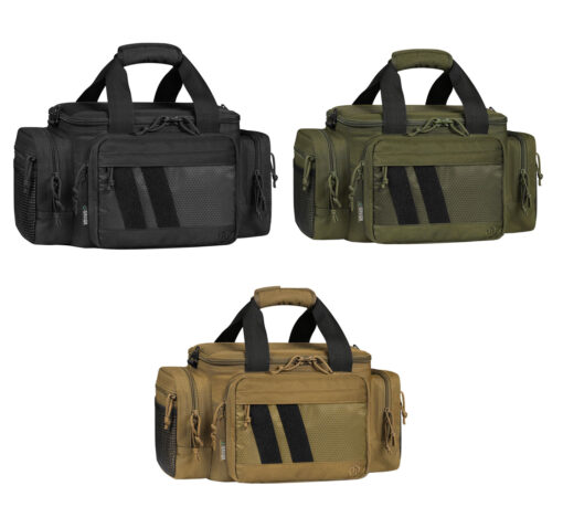 Savior Equipment v2.0 Specialist Range Bag, w/ 3x Individual Pistol Sleeves & ID Velcro Patches, Adjustable Divider, Oversize Shoulder Pad