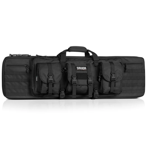 savior-equipment-american-classic-double-rifle-bag-suitable-for-rifle-shotgun-w-backpack-strap-42-long-black