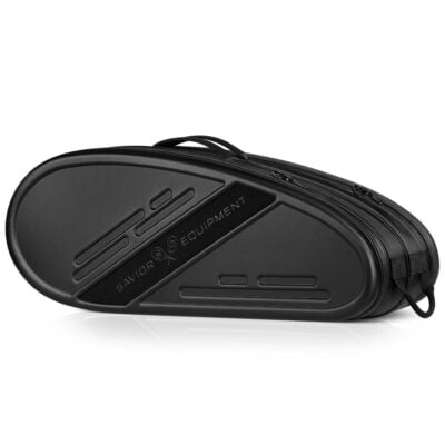 Savior Equipment Pro Touring 30" Tennis Variant Bag w/Holders for Pistol, Extended PCC, Rifle Mag x2, Battery, and Holster Accessories - Black V1