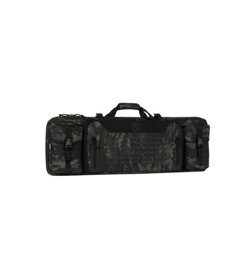 Savior Equipment Urban Warfare Double Rifle Bag - Suitable for Rifle Shotgun, w/ Backpack Strap, 36" Long - Black Multicam