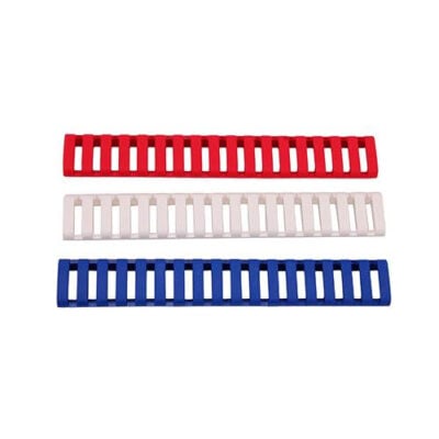 Ergo 18-Slot Ladder LowPro Rail Covers 3PK 1 each in Red, White, and Blue 4373-3PK-RWB