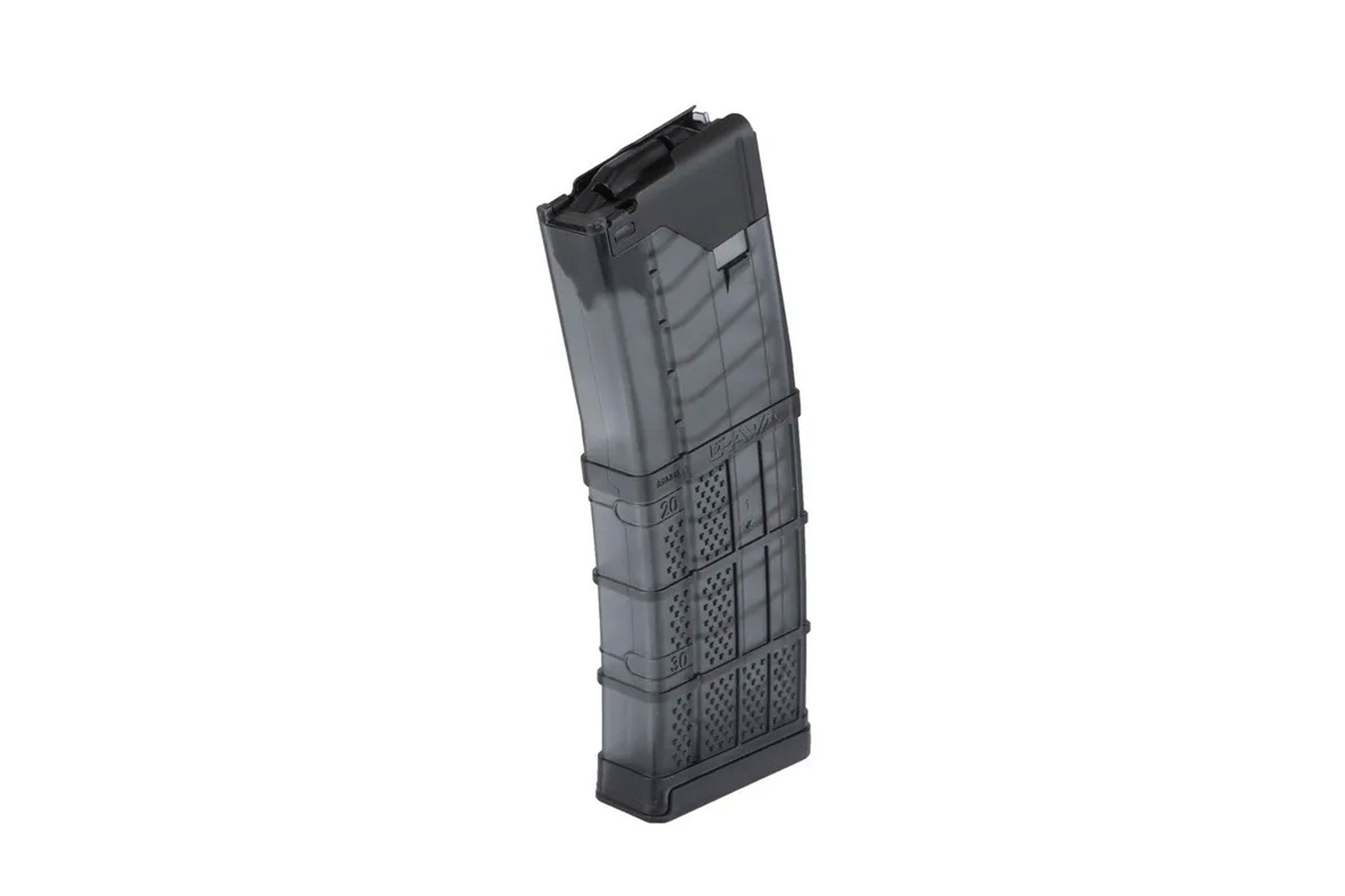 Lancer L5AWM AR-15 30RD Magazine - Translucent Smoke - BLEM