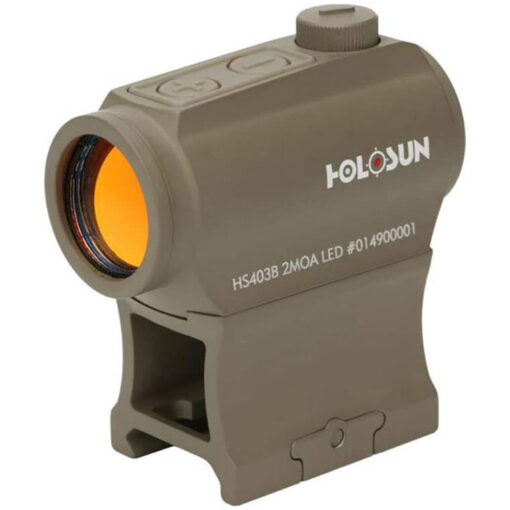 AR15 Discounts Holosun HS403BFDE HS403B Flat Dark Earth Anodized 1x 2 MOA Red Dot Reticle Includes Battery/Cover/Lens Cloth/Mounts/T10 L Key - $159.99 at AR15 Discounts