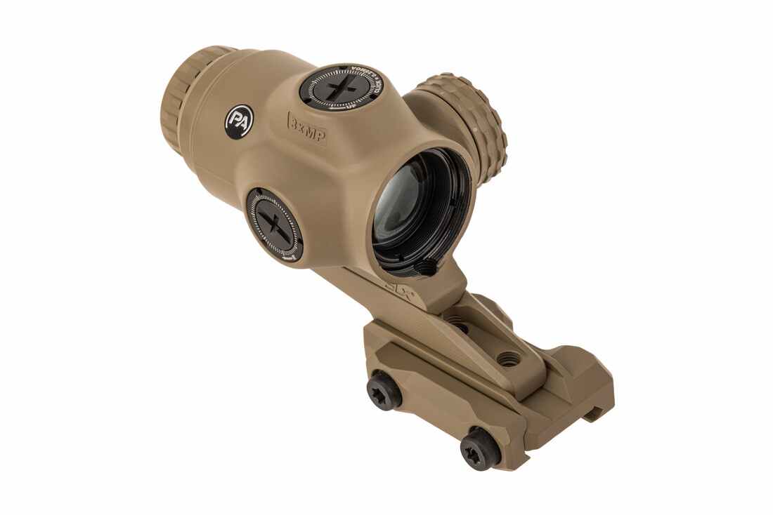 Primary Arms SLx 3X MicroPrism with Red Illuminated ACSS Raptor 5.56/.308 Reticle - Yard - FDE