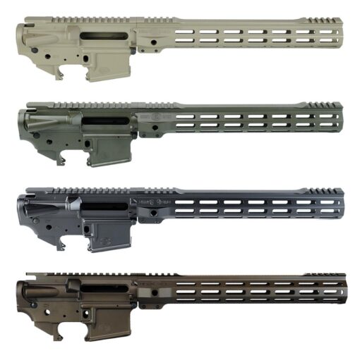 Dirty Bird AR-15 Forged Multi-Cal Receiver Set + SRMS Handguard - FDE, 12.7"