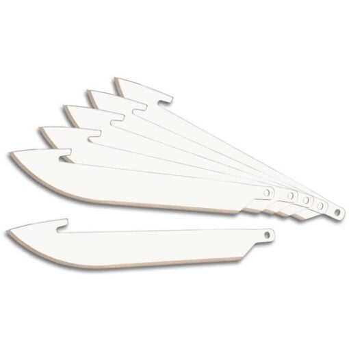 AR15 Discounts Outdoor Edge 3.5" DROP-POINT BLADE PACK 6 Blades - $12.95 at AR15 Discounts