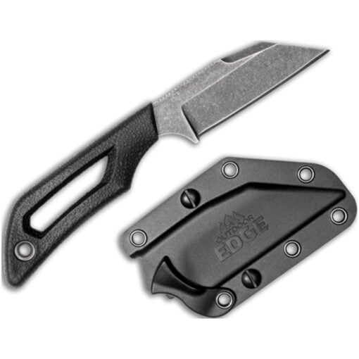 AR15 Discounts Outdoor Edge PIVOT WHARNCLIFFE Black, w/Sheath - $49.95 at AR15 Discounts