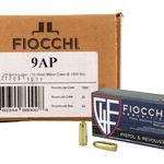 Fiocchi 9AP 9mm 115 Grain FMJ Handgun Ammo – 1000 Rounds