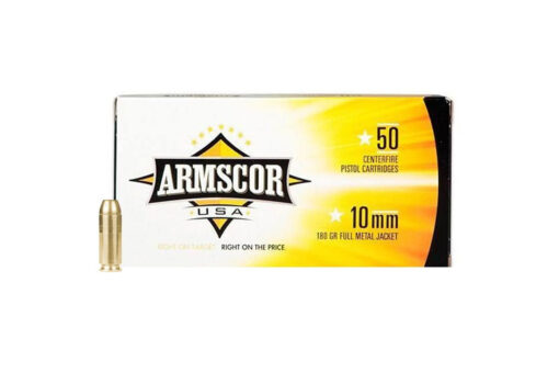 Armscor 10mm FAC10-2N 180 Grain FMJ Ammo Handgun Ammo - 1000 Rounds - 