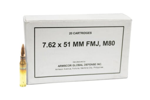 Armscor .308 Winchester ARM50203-500 147 Grain FMJ Ammo Rifle Ammo - 500 Rounds - 