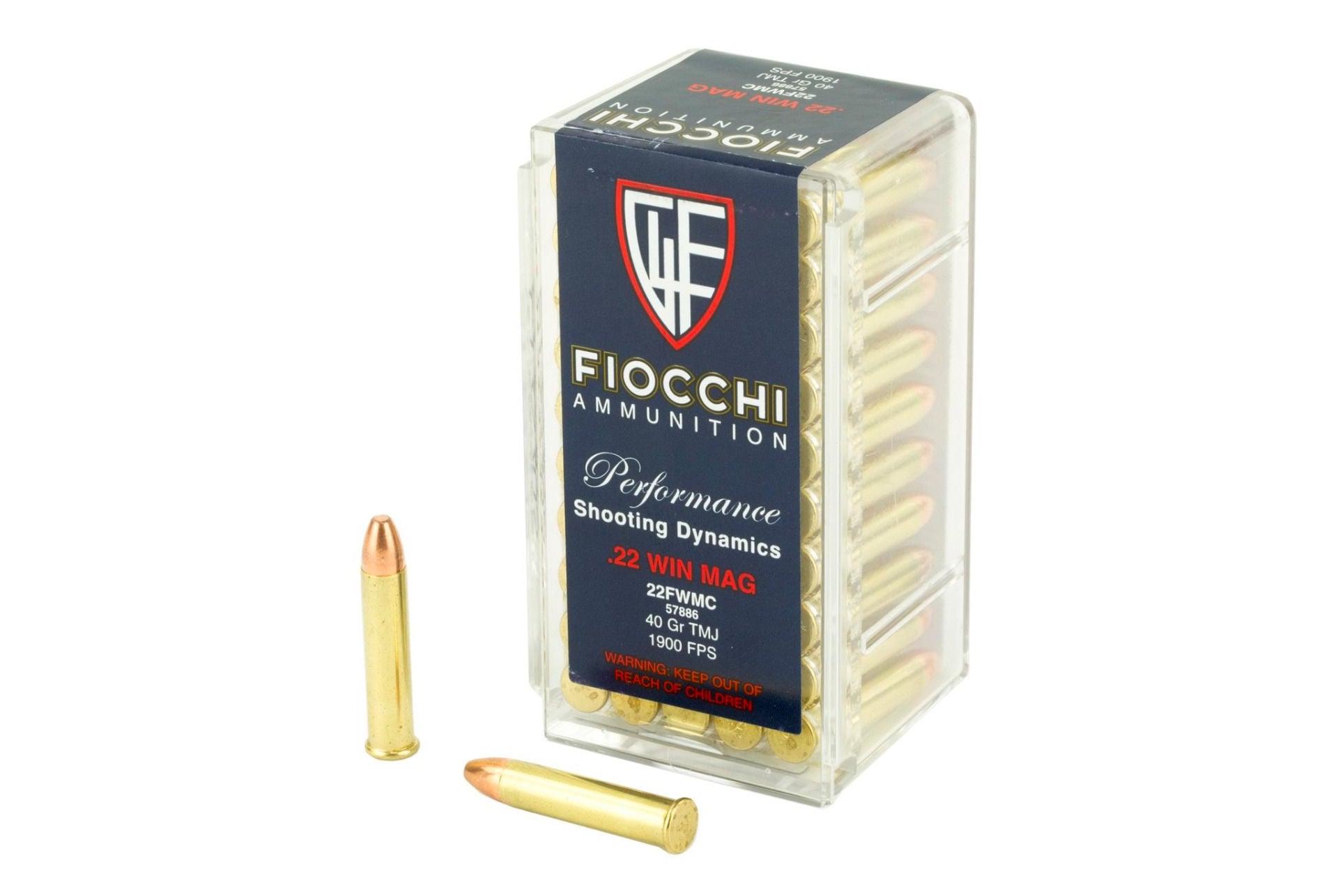 Fiocchi .22 WMR 40gr TMJ – 50rd